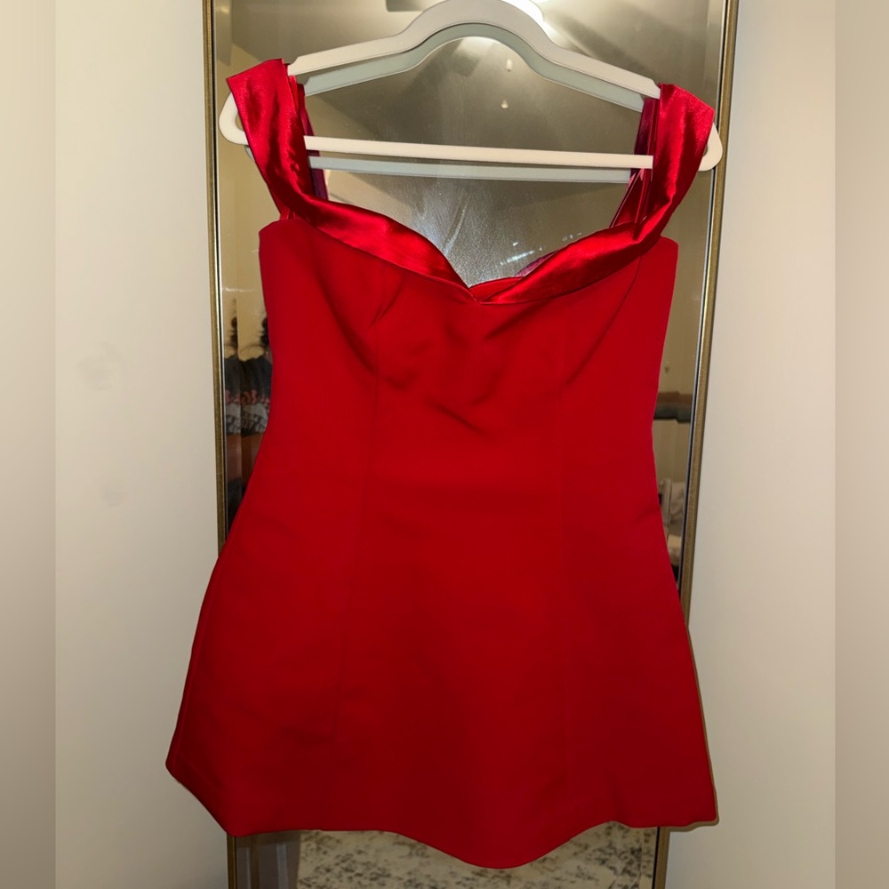 Runaway The Label Ebony Mini Dress in Red